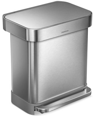 simplehuman - Brushed Stainless Steel 30L Trash Can