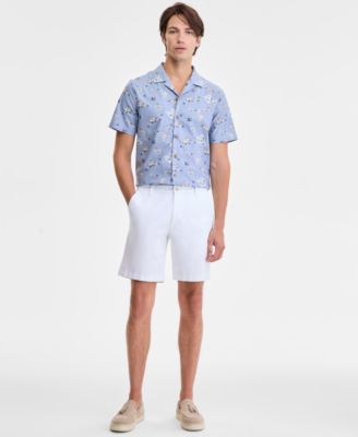 Men's Classic-Fit Printed Button-Down Camp Shirt