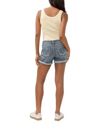 Women's Mid-Rise Boyfriend Denim Shorts
