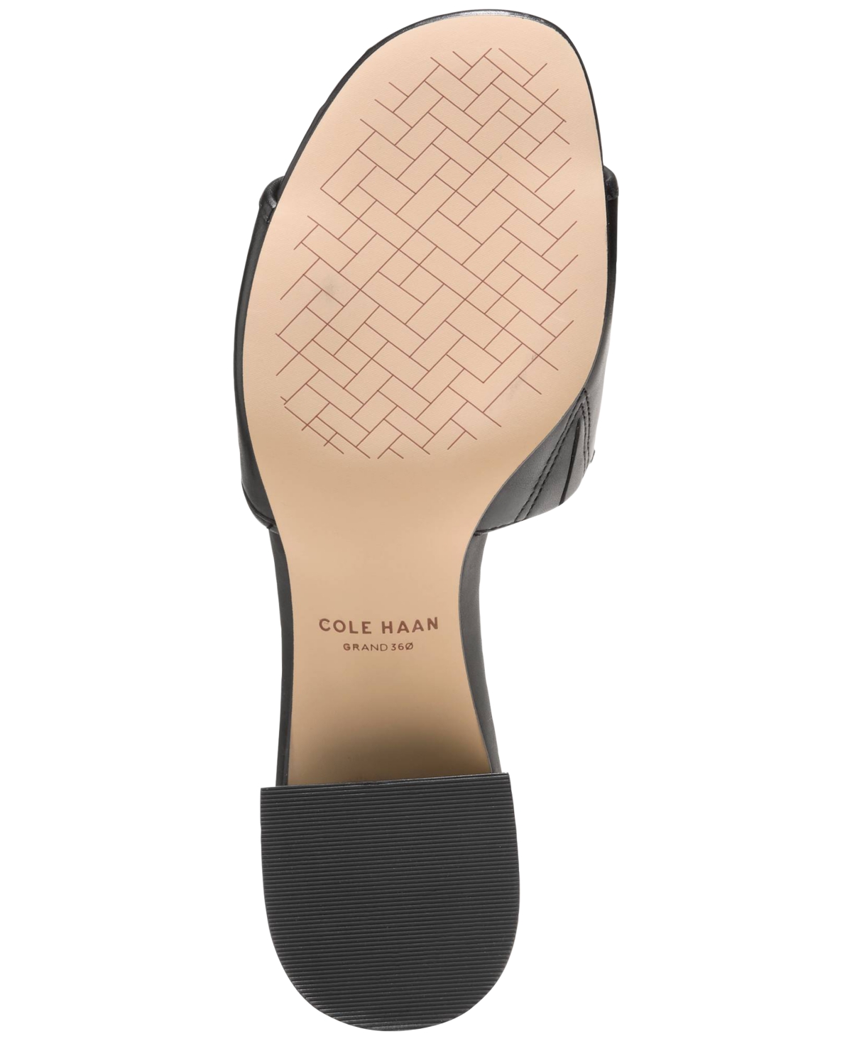 Cole Haan Cailyn Bow Mule Leather Sandal In Black