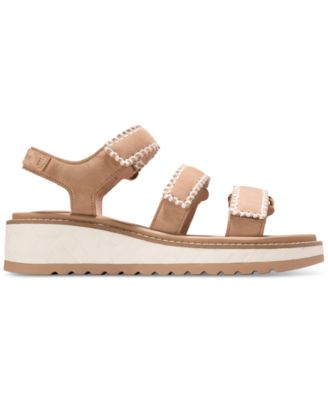 Women's Grandpro Daylin Triple Strap Wedge Sandals