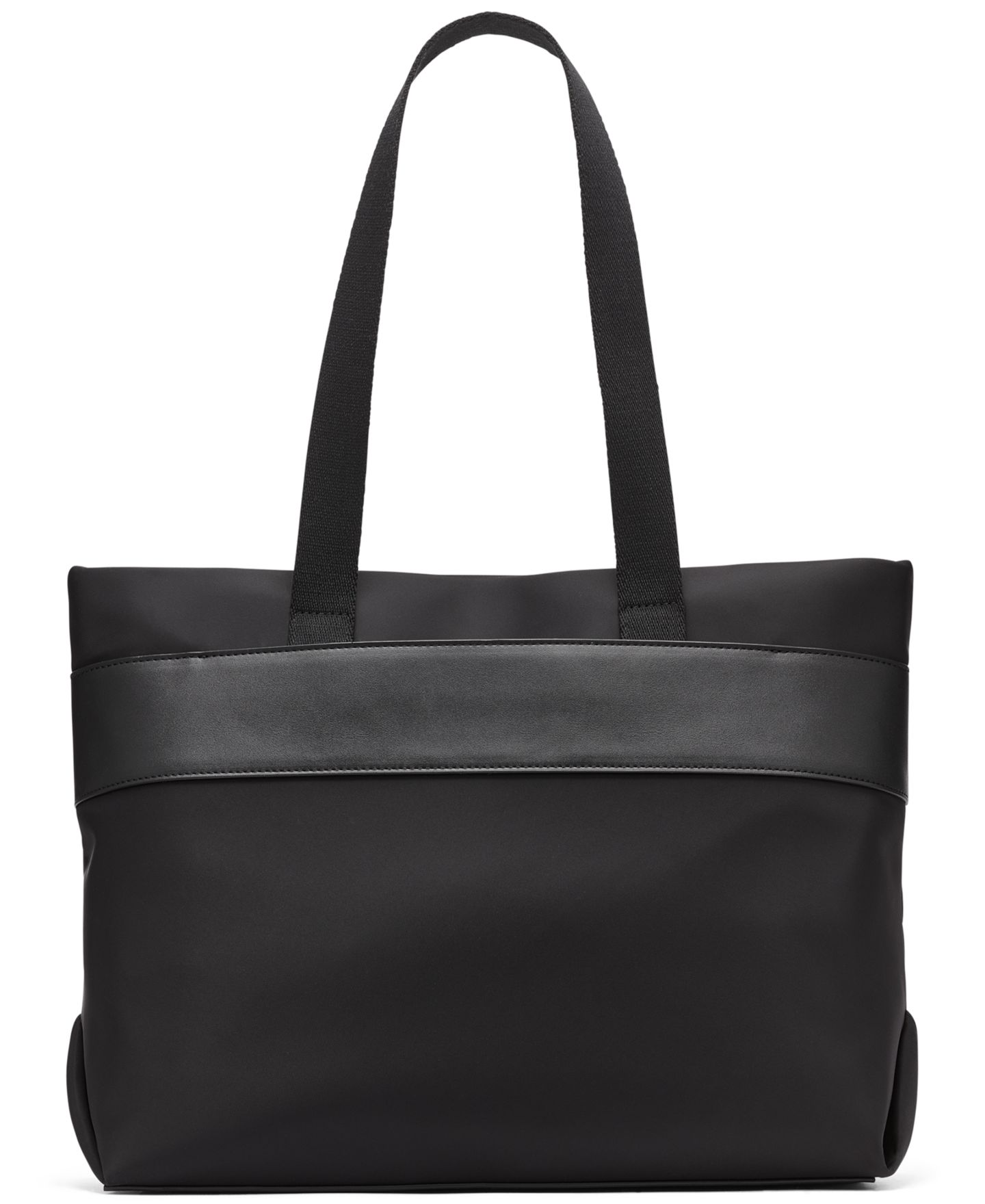 Женская сумка Calvin Klein Elora Nylon Top Zipper, цвет: Чёрный / Серебристый — фото 2