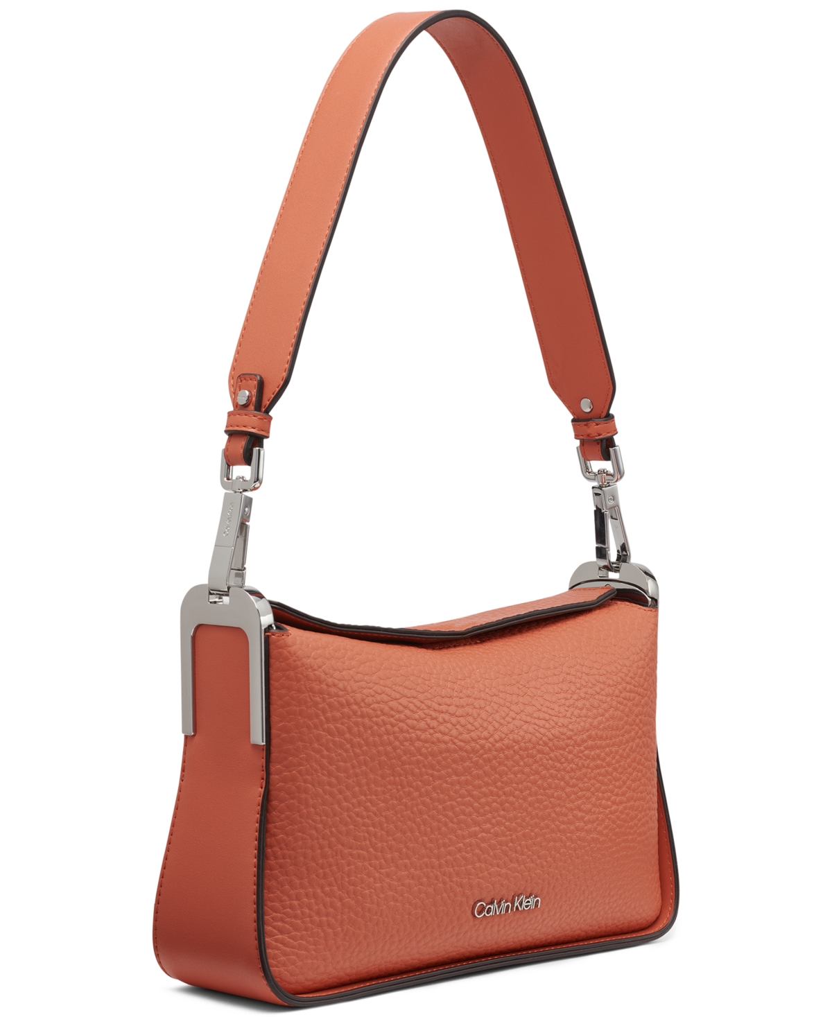 Calvin Klein Fay Demi Shoulder With Magnetic Top Closure In Chili Spice