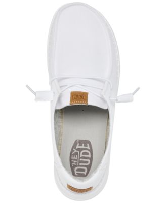 Women's Wendy Stretch Canvas Casual Moccasin Sneakers from Finish Line