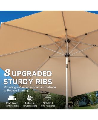9FT Patio Umbrella, Outdoor Table Umbrella with