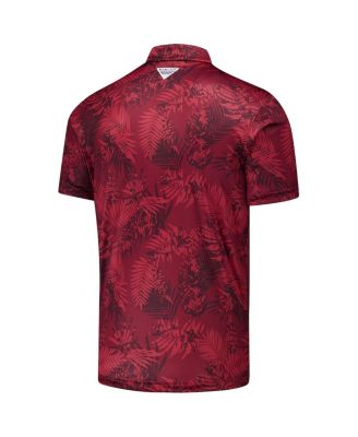 Men's Maroon Texas A&M Aggies PFG Super Terminal Tackle Omni-Shade Bangalow's Polo Shirt