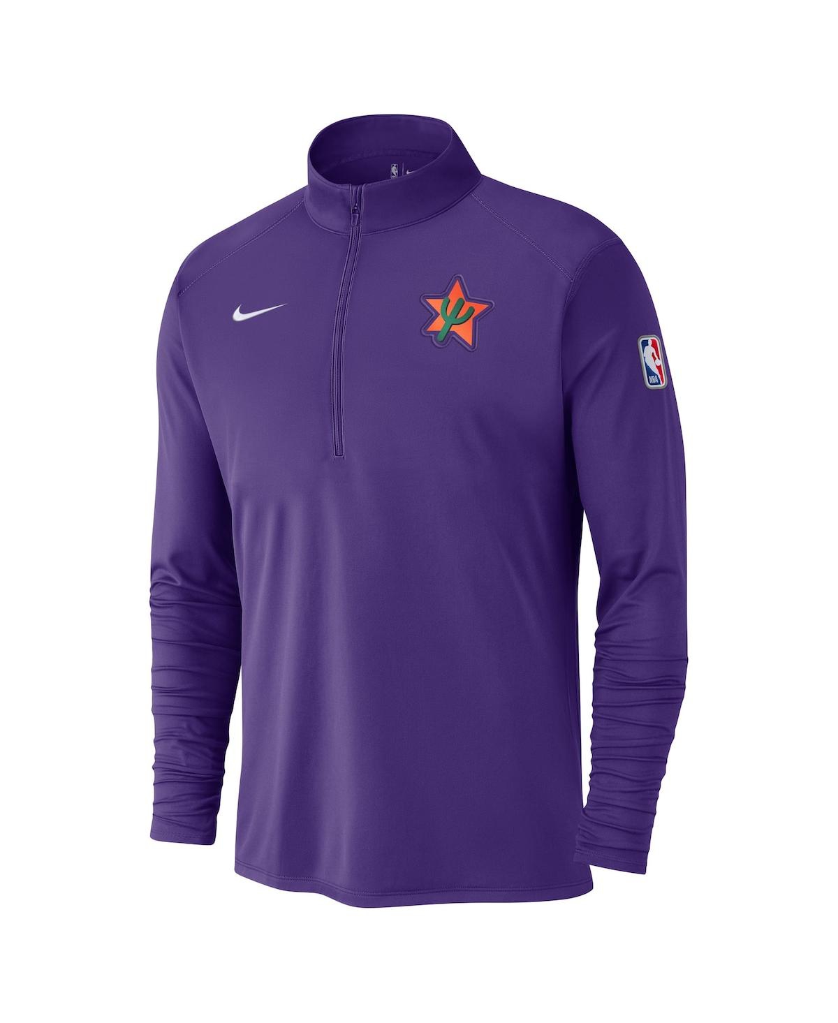 Nike Phoenix Suns City Edition  Men's Dri-fit Nba 1/2-zip Long-sleeve Top In Purple