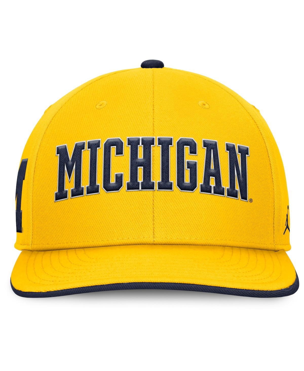 Jordan Men's Maize Michigan Wolverines Athletics Pro Adjustable Hat In Maize