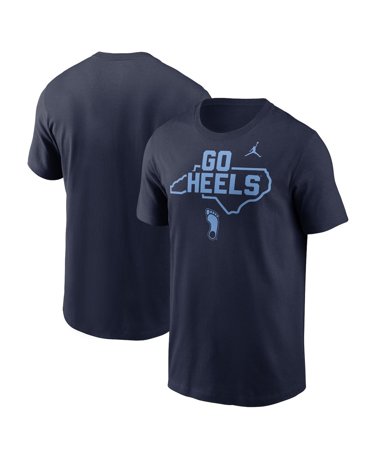Jordan Men's Navy North Carolina Tar Heels Campus Local T-shirt In Navy