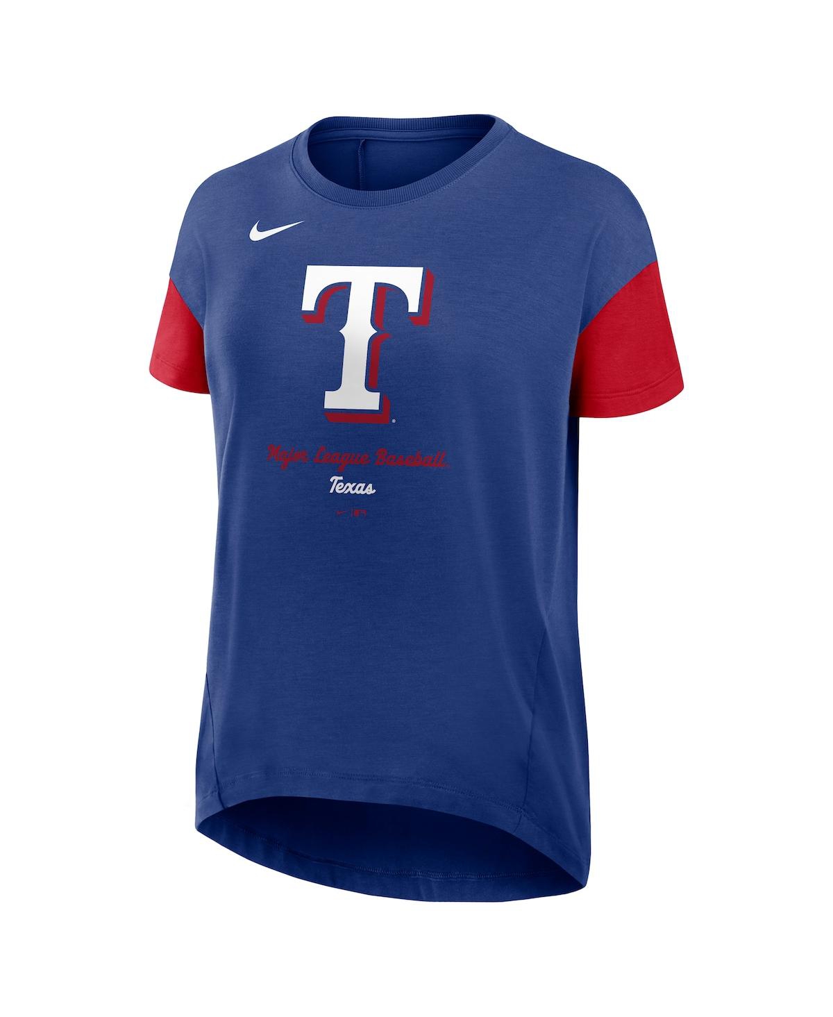 Nike Women's Royal Texas Rangers Flowy T-shirt In Royal