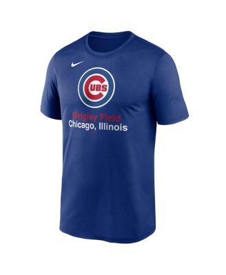Men's Royal Chicago Cubs Stadium Legend Performance T-Shirt