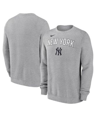 Nike - Men's Heather Gray New York Yankees Pullover Sweatshirt