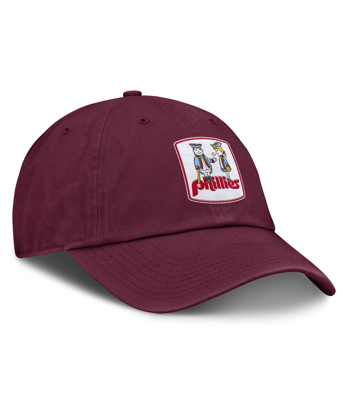 Nike Women's Burgundy Philadelphia Phillies Club Adjustable Hat In Burgundy