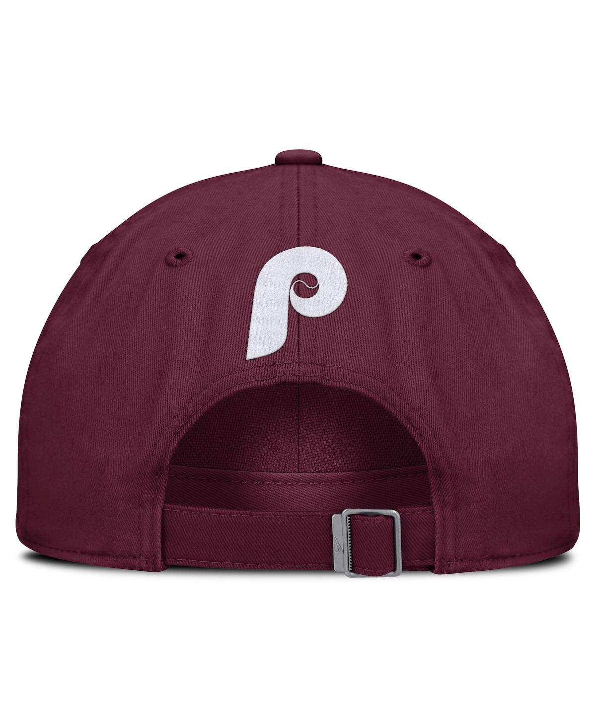 Nike Women's Burgundy Philadelphia Phillies Club Adjustable Hat In Burgundy