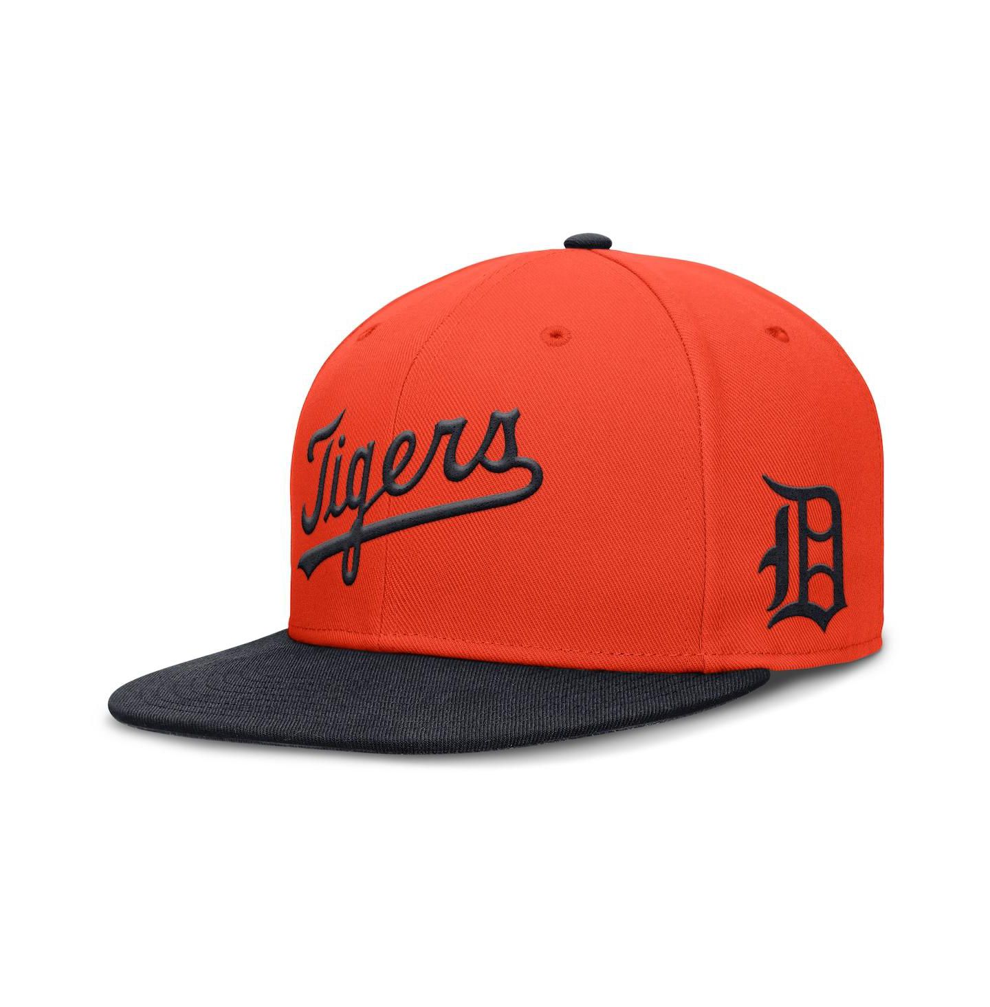 Мужская кепка Nike Orange Detroit Tigers True Performance Fitted Hat — фото 3