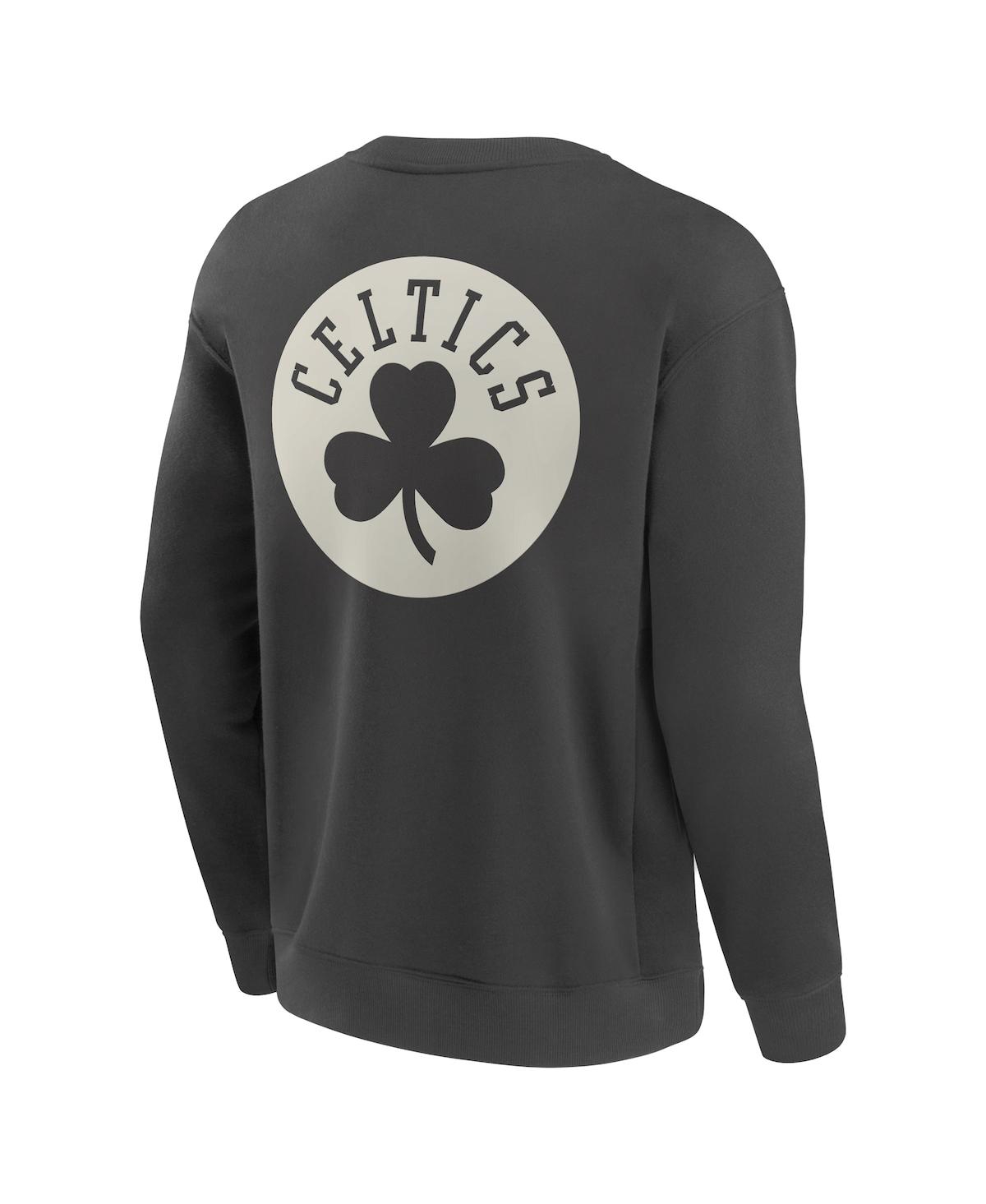 Fanatics Men's Gray Boston Celtics Elements Future Ground Lettering Pullover Sweatshirt In Gray