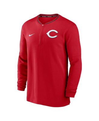 Men's Red Cincinnati Reds Authentic Collection Performance Half-Zip Top