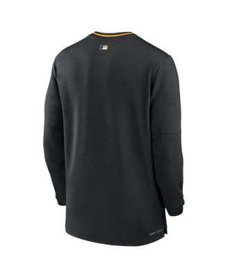 Men's Black Pittsburgh Pirates Authentic Collection Performance Half-Zip Top