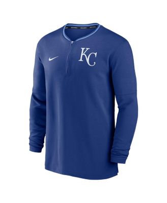 Men's Royal Kansas City Royals Authentic Collection Performance Half-Zip Top