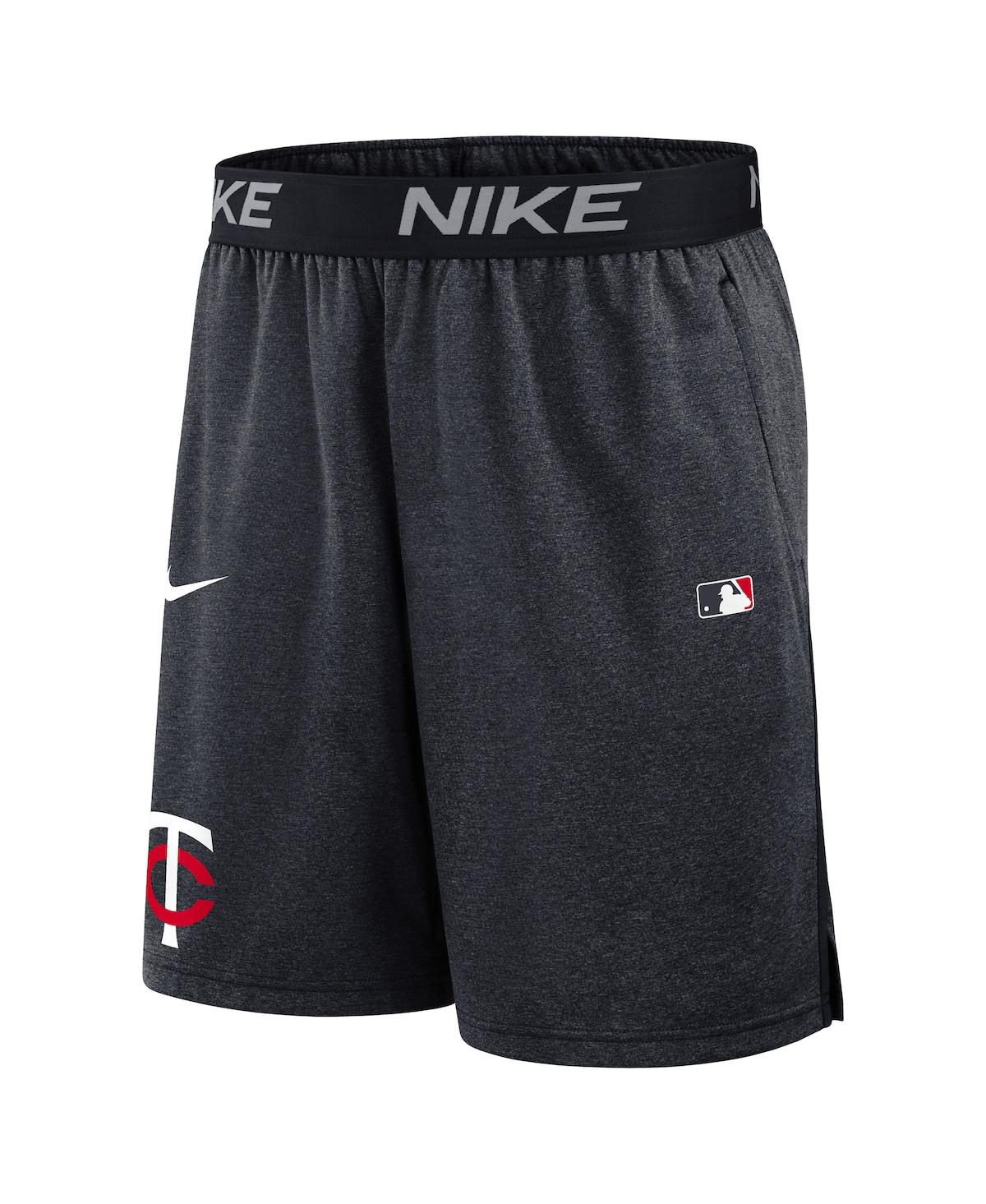 Nike Men's Navy Minnesota Twins Authentic Collection Performance Knit Shorts In Navy