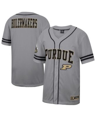 Colosseum - Men's Gray Purdue Boilermakers Free Spirited Baseball Jersey