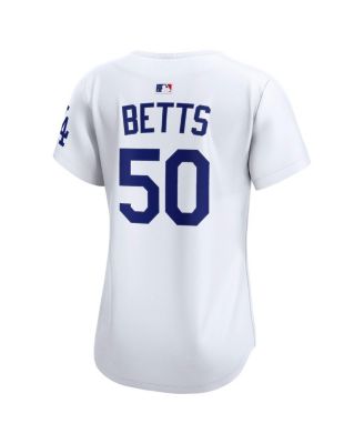 Women's Mookie Betts White Los Angeles Dodgers Home Limited Player Jersey