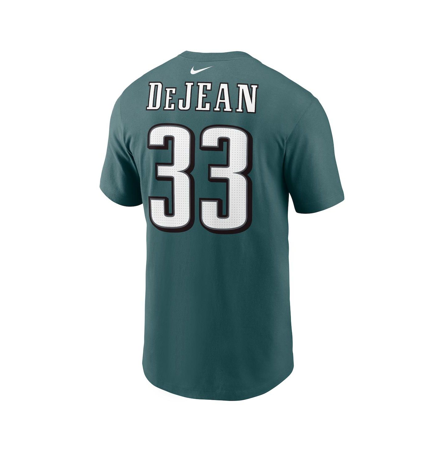Мужская футболка Nike Cooper DeJean Midnight Green Philadelphia Eagles Player Name & Number — фото 3