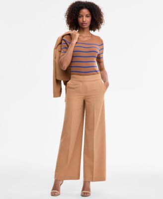 Tahari ASL - Women's Mid-Rise Wide-Leg Pants