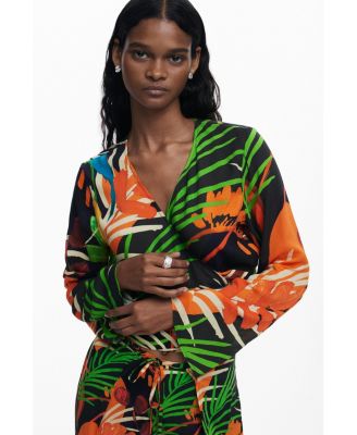Women's Tropical wrap top