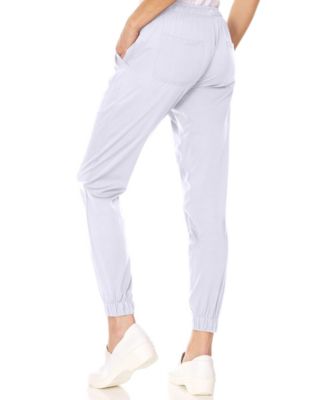 Plus Size Leah 5-Pocket Stretch Cargo Jogger Scrub Pants Yellow 3X Large