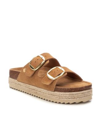 Women's Suede Flat Sandals By XTI