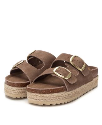 Women's Suede Flat Sandals By XTI