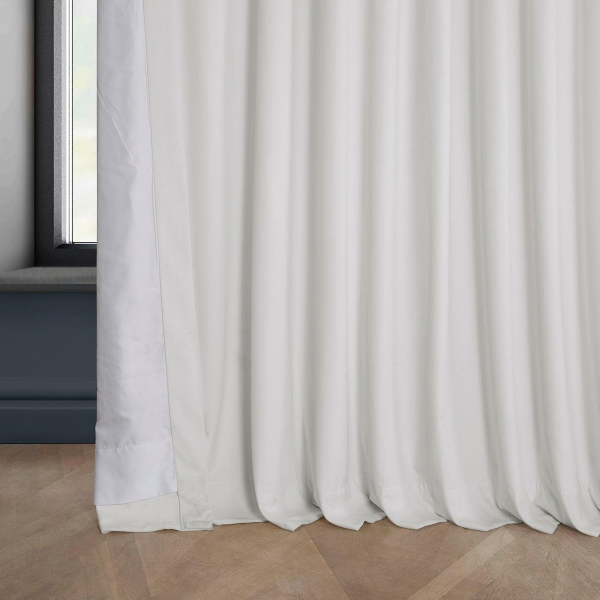 Half Price Drapes Extra Wide Heritage Plush Velvet Room Darkening Curtain