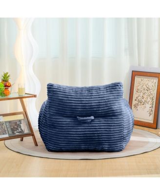 Oversized Bean Bag Chair for Adults with Armrests, Corduroy Sofa Seat for Living Room, Bedroom or Dorm