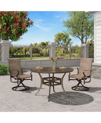 48" Patio Dining Table Bistro Table with 2" Umbrella Hole