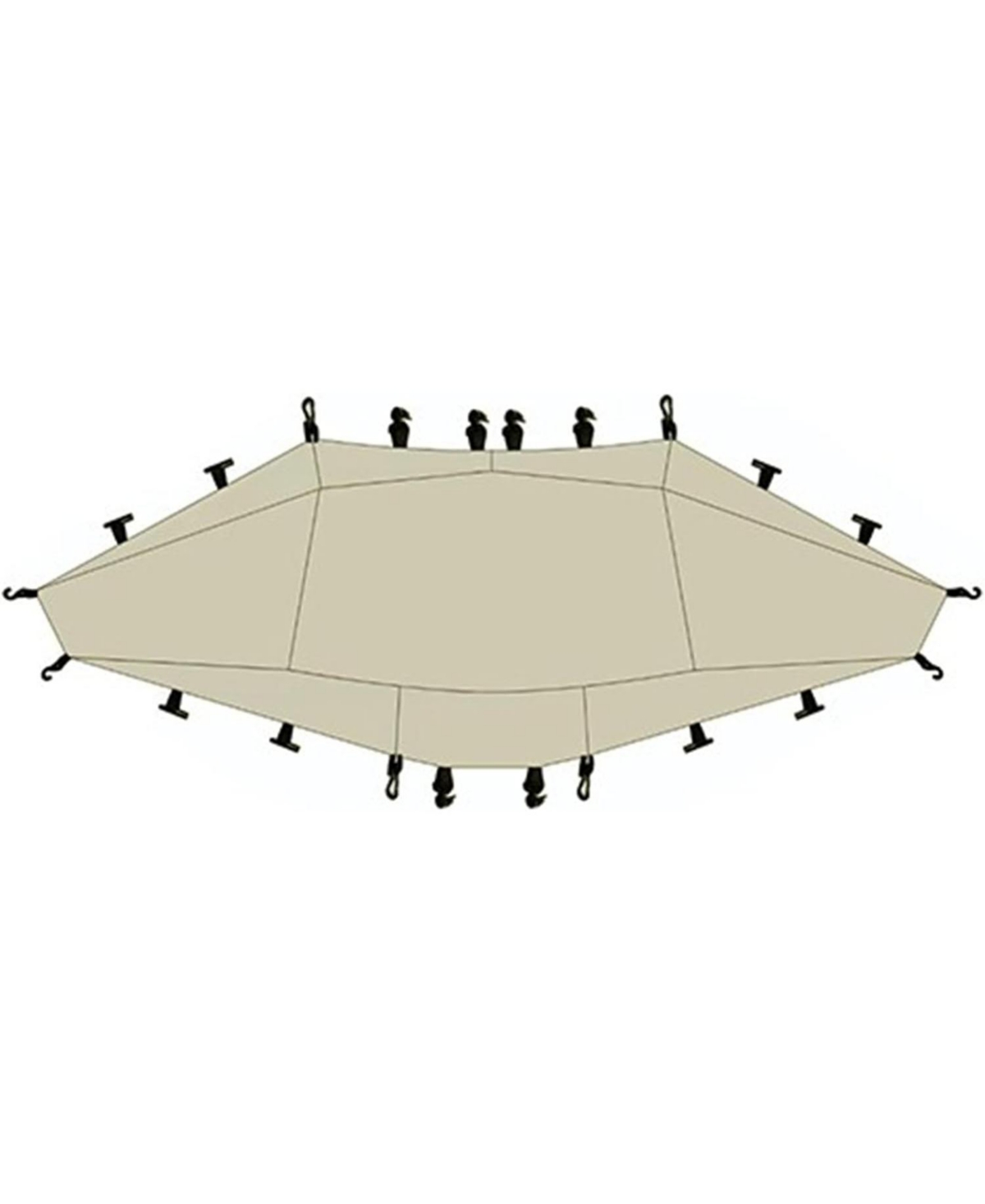 Cloud Boundar Tent Connector &#x2014; Tent Accessory for Connecting Two Cloud Boundar Shelters - Sand gold
