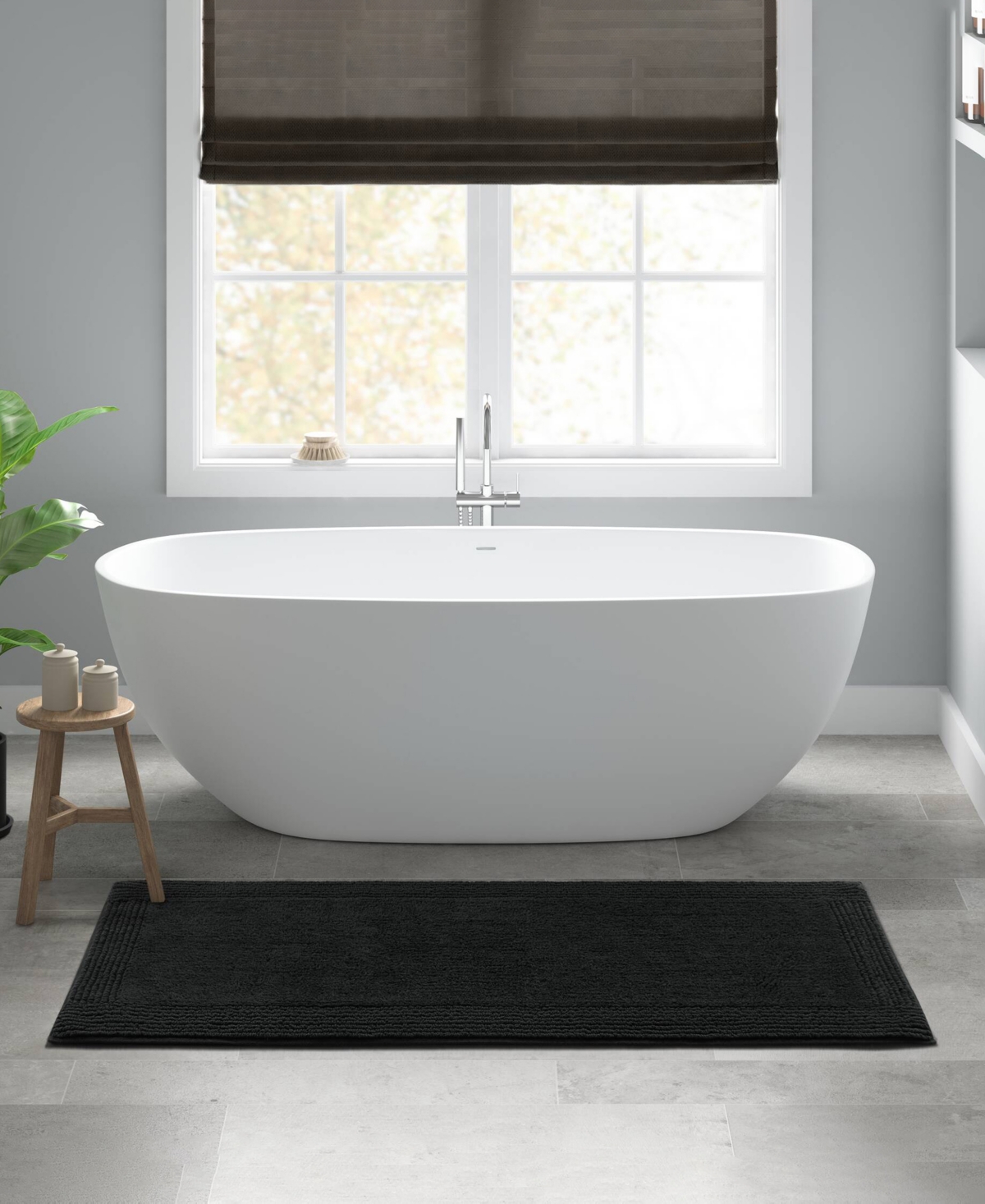 Madison Park Signature Splendor Reversible Tufted Cotton Bath Rug, 24" X 60"
