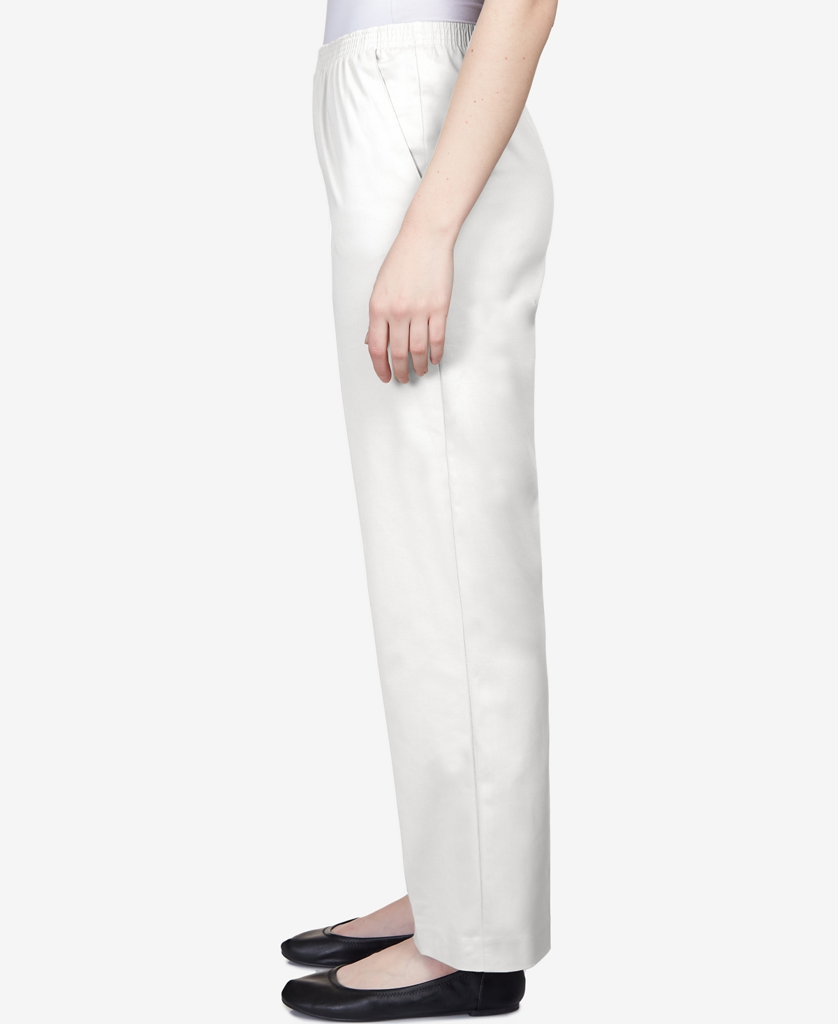 Alfred Dunner Petite Mid-rise Casual Pants