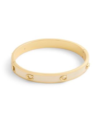 Signature Pegged Enamel Bangle Bracelet