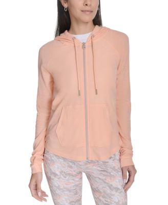 Calvin Klein - Ruched-Sleeve Zip Hoodie, XS-4X