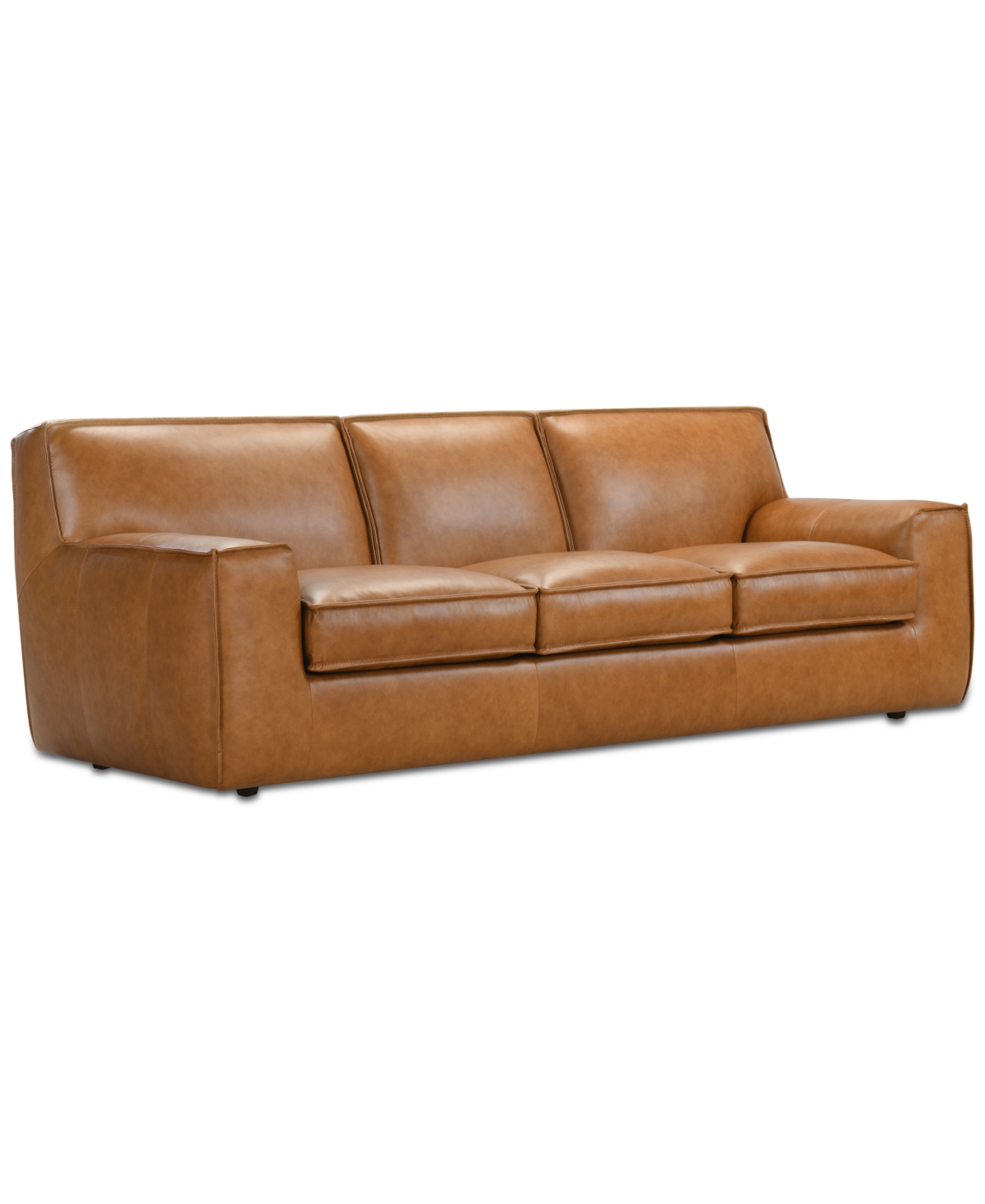 Macy's Glympton 98" Leather Sofa, Exclusively At