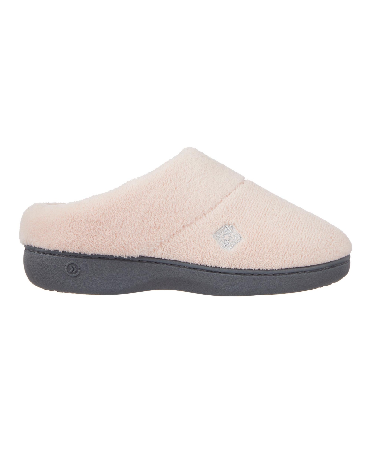 Isotoner Signature Women's Micro Terry Sport Hoodback Slippers In Evening Sand