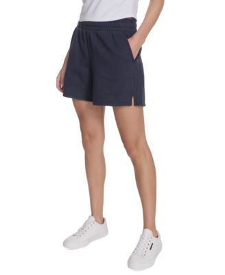 Women's Smocked Waistband Midi Shorts
