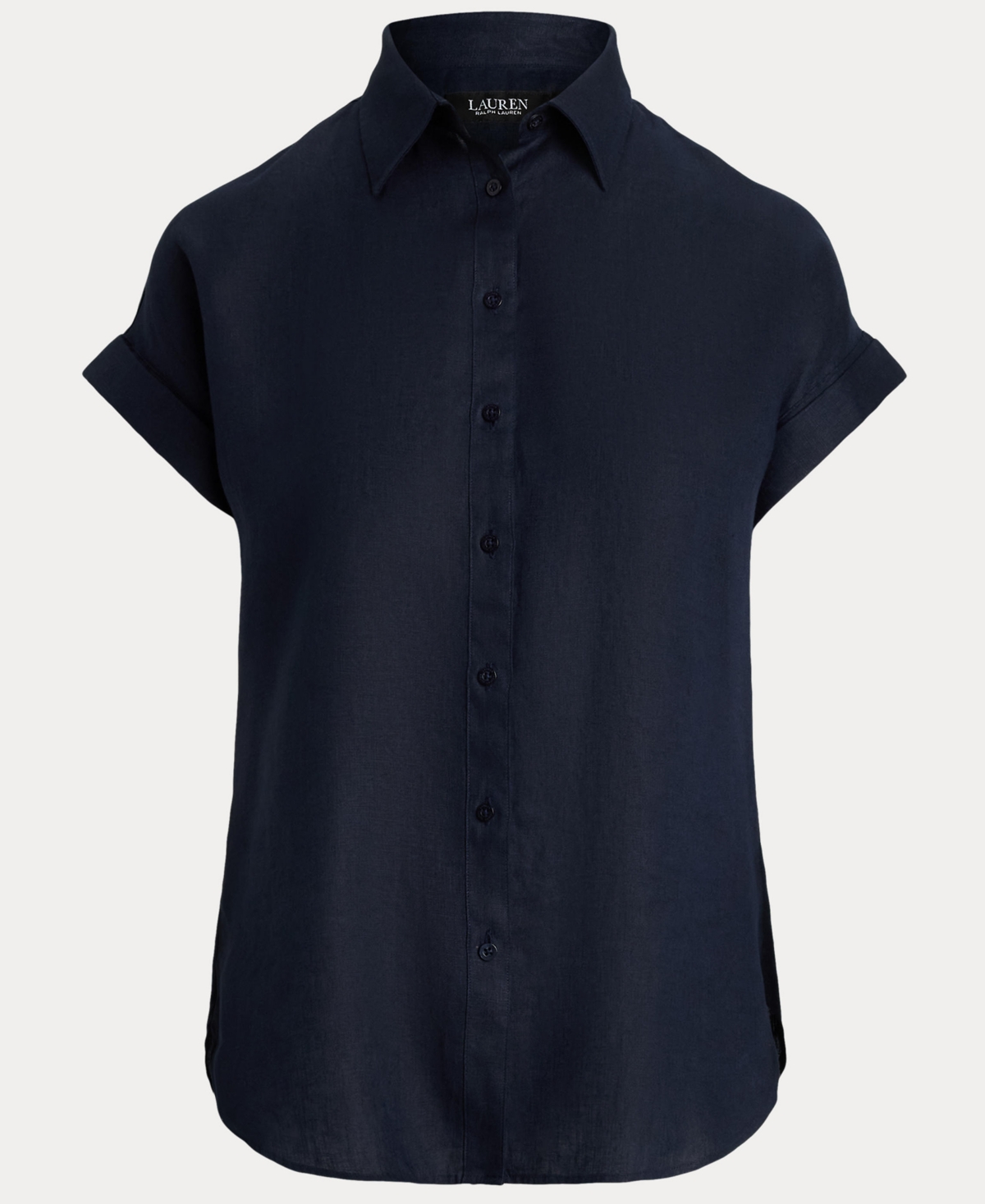 RALPH LAUREN DOLMAN-SLEEVE 100% LINEN SHIRT, REGULAR & PETITE 