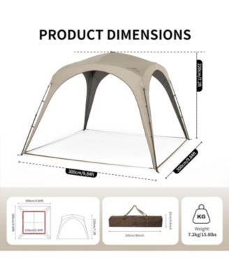 Cloud Boundar Camping Sun Shelter, 60S Easy Setup Instant Pop up Canopy Tent for Sporting Events, Tailgating, Camping, Outdoor Activities
