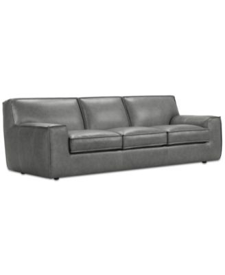 Glympton 110" Leather Sofa, Exclusively at Macy's