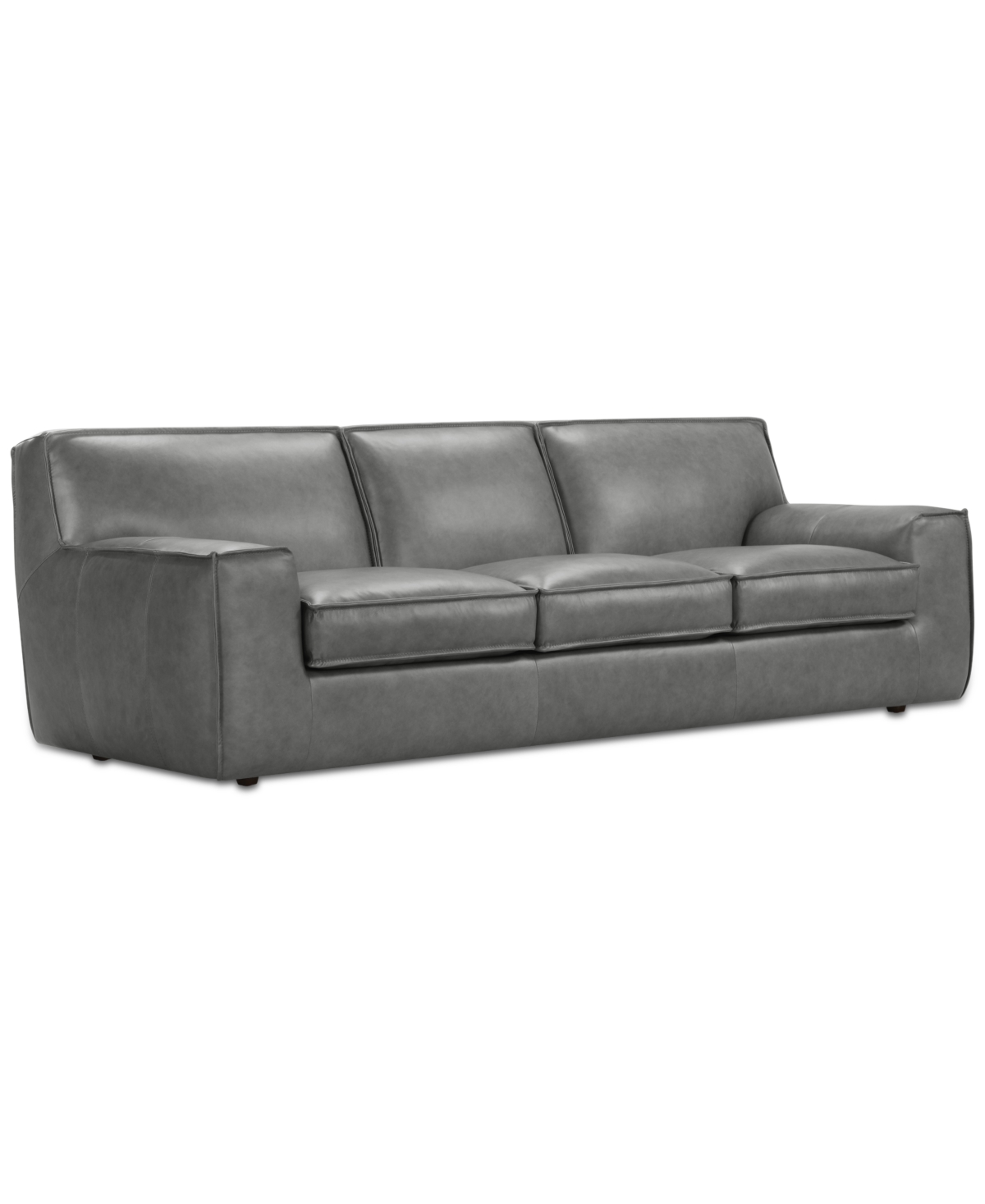Macy's Glympton 110" Leather Sofa, Exclusively At