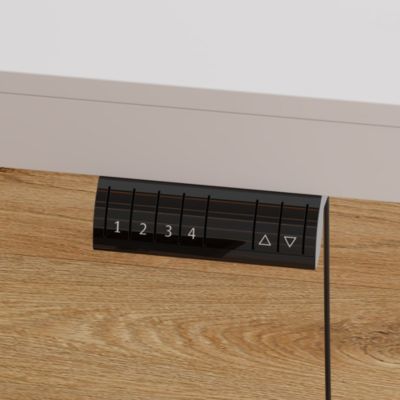 L-Shaped 70.9 in. W Adjustable Height Desk Ergonomic Stand-up Desk White Home Office Sit with Memory Preset Controller