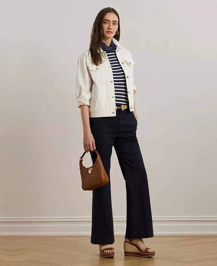 Women's Stretch Cotton Chino Flare Pants - thumbnail 7