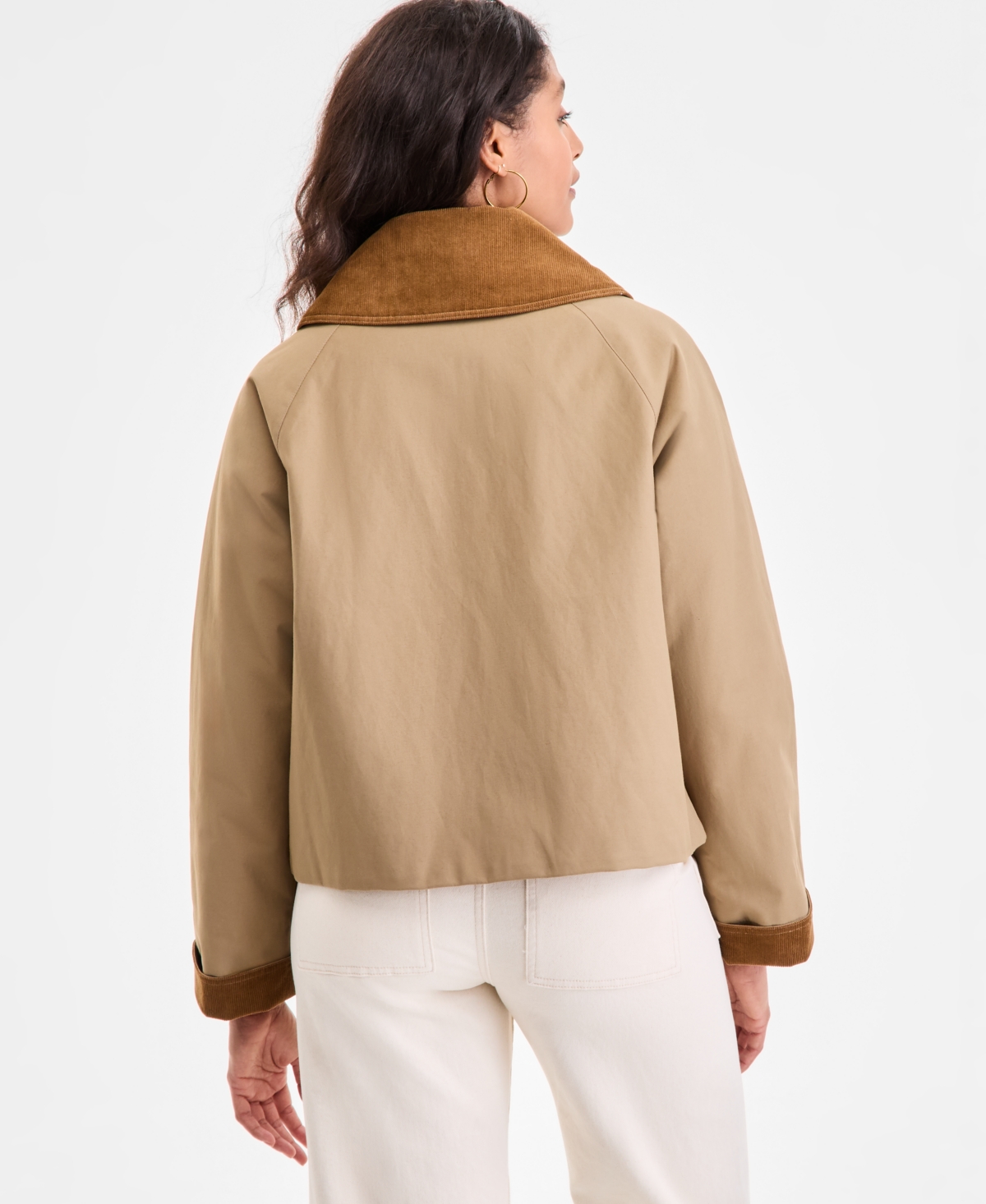 Barbour Women's Nora Oversized-collar Utility Jacket